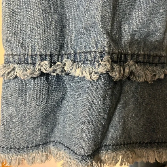 Star Style 1X distressed denim tunic dress - Picture 2 of 4